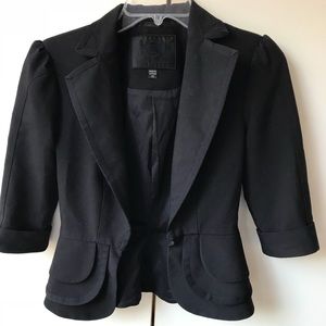 Bebe Collection Black Blazer Size 00 (xs)